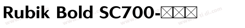 Rubik Bold SC700字体转换